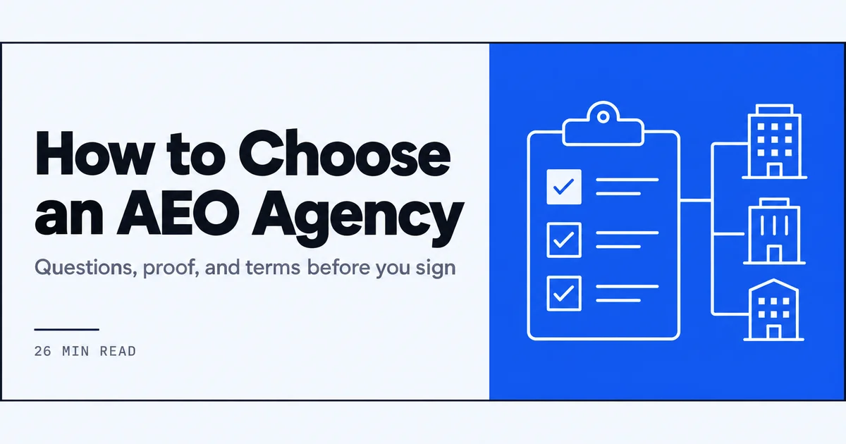 Line drawing of a checklist clipboard next to three agency building icons