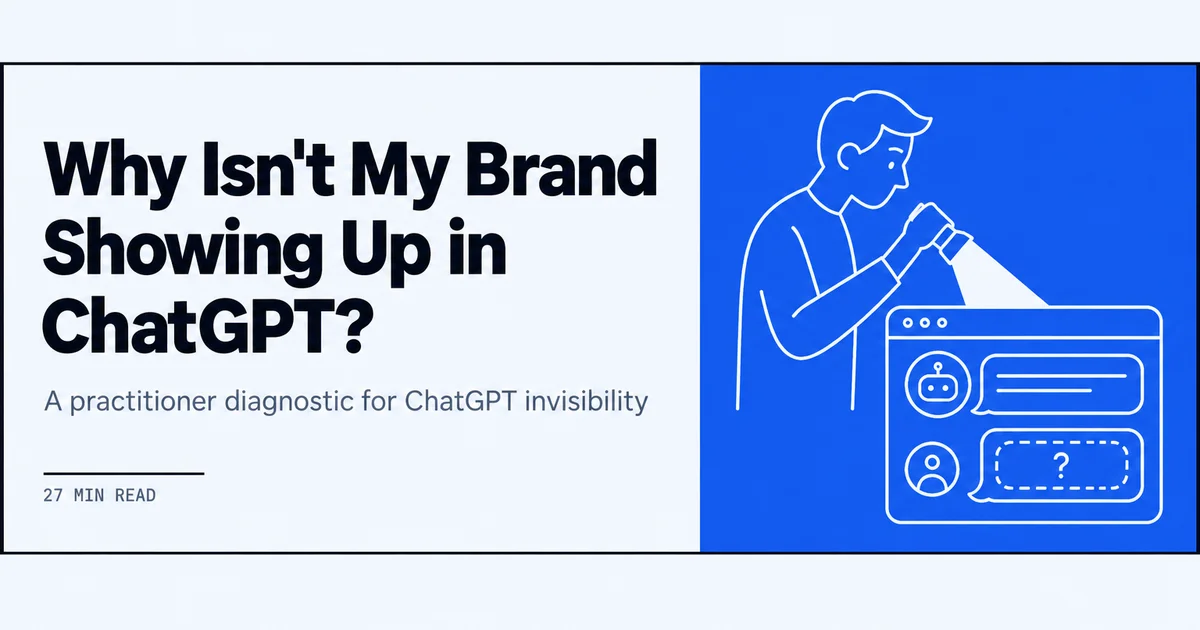 Line drawing of a flashlight pointed at a chat window with a missing brand name